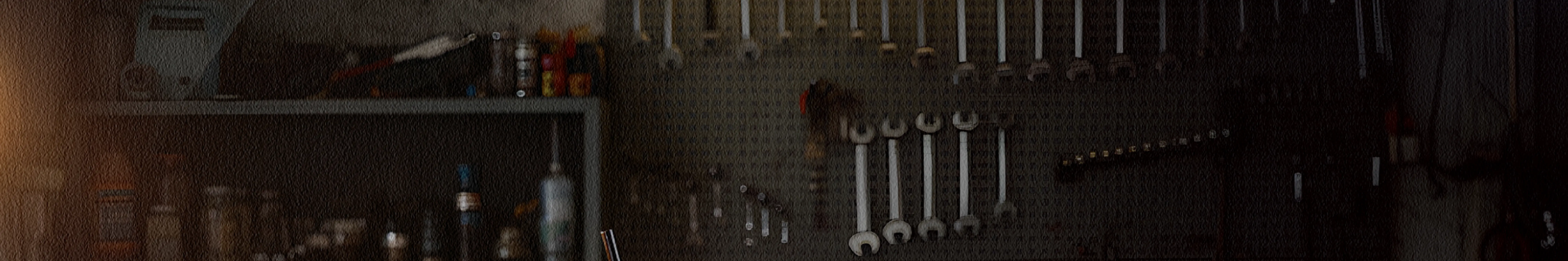 CHESCO professional hand tools and locking pliers displayed on workshop tool board banner