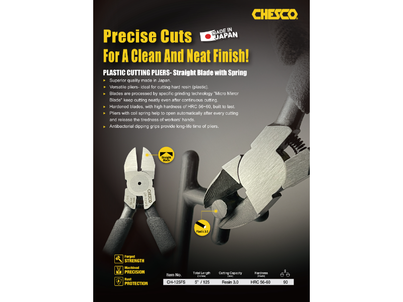 CHESCO 斜口鉗 - 4.9英吋