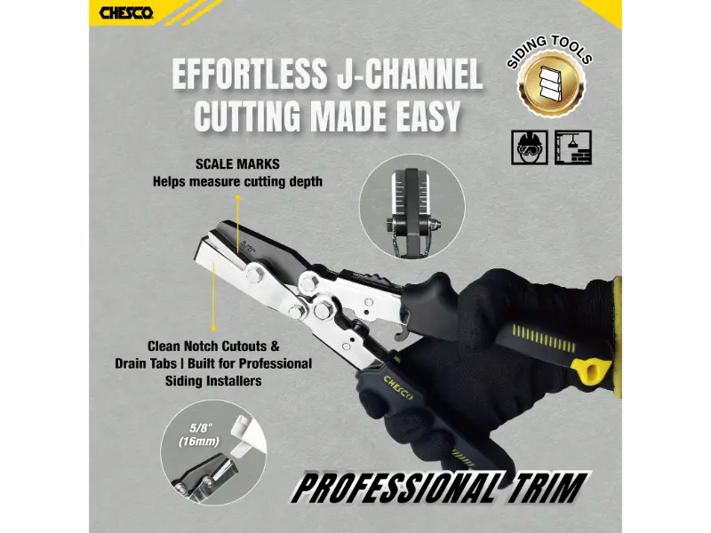 5/8" Multifunctional J-Channel Cutter