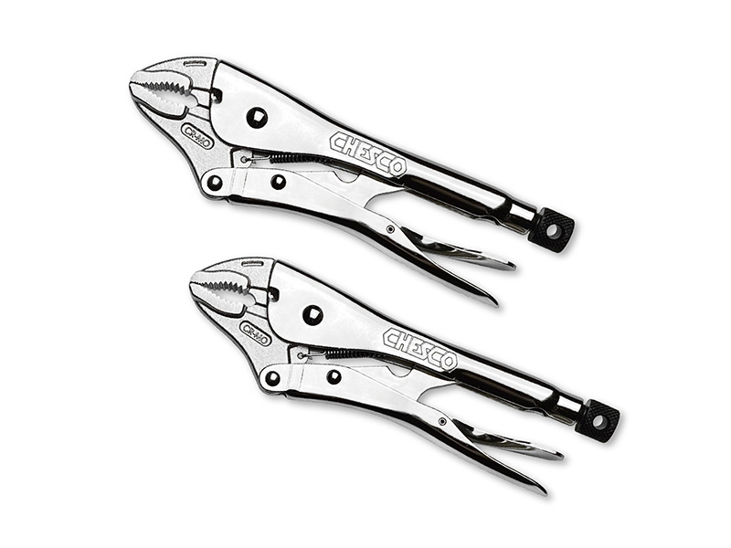2 Piece 10" Locking Pliers with Wire Cutter