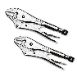 2 Piece 10" Locking Pliers with Wire Cutter