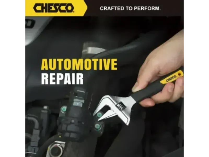 6" Extra-Wide Jaw Adjustable Wrench