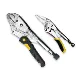 2-Piece Locking Pliers Set, 10" Curved Jaw & 6" Long Nose
