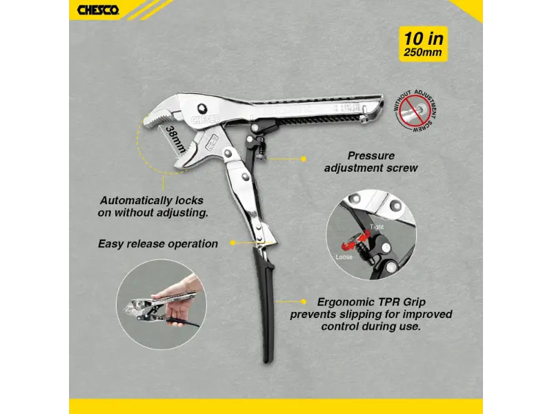 2Piece 6" & 10"  4th Gen Self-Adjusting Locking Pliers 