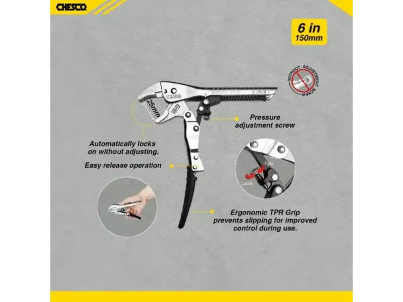 2Piece 6" & 10"  4th Gen Self-Adjusting Locking Pliers 