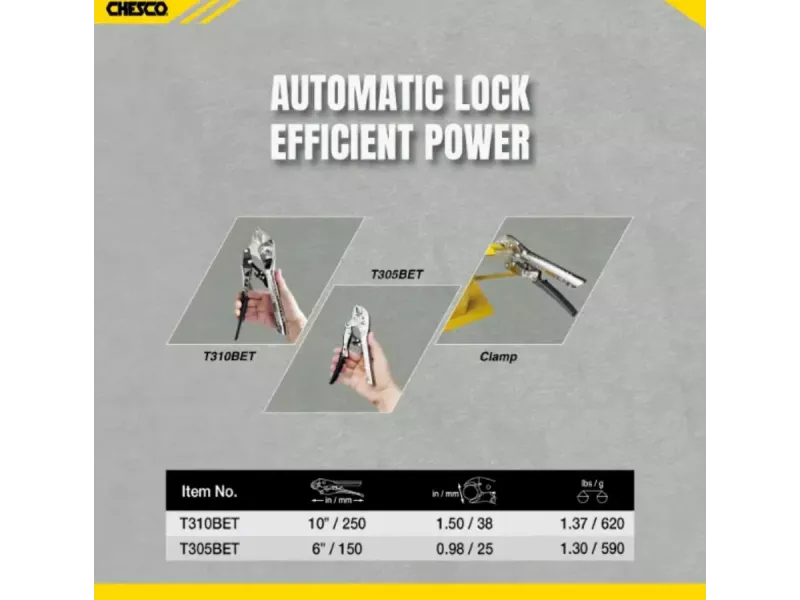 2Piece 6" & 10"  4th Gen Self-Adjusting Locking Pliers 
