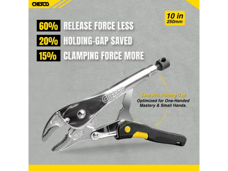 10-inch Cureved jaw Locking Pliers