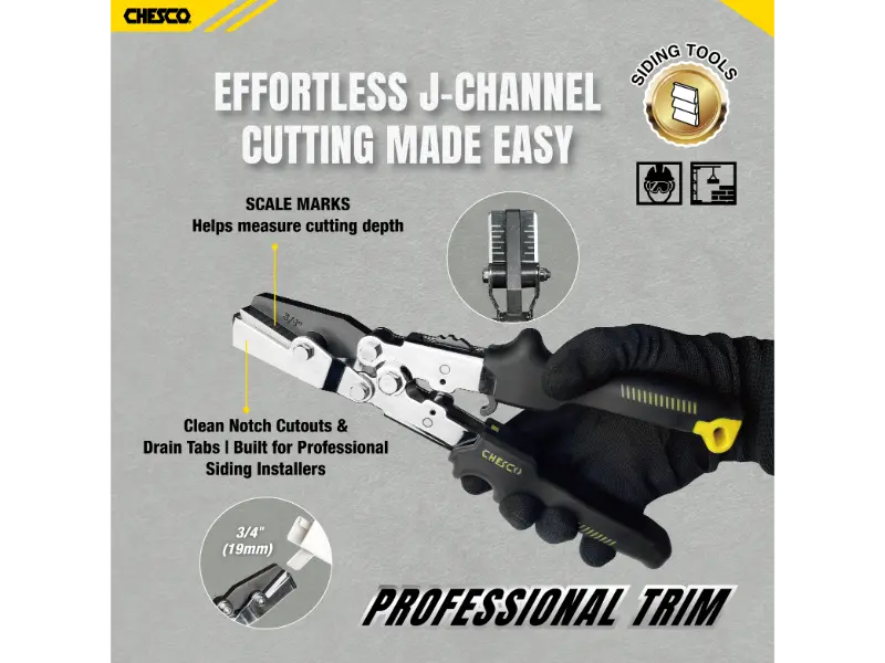 3/4" Multifunctional J-Channel Cutter