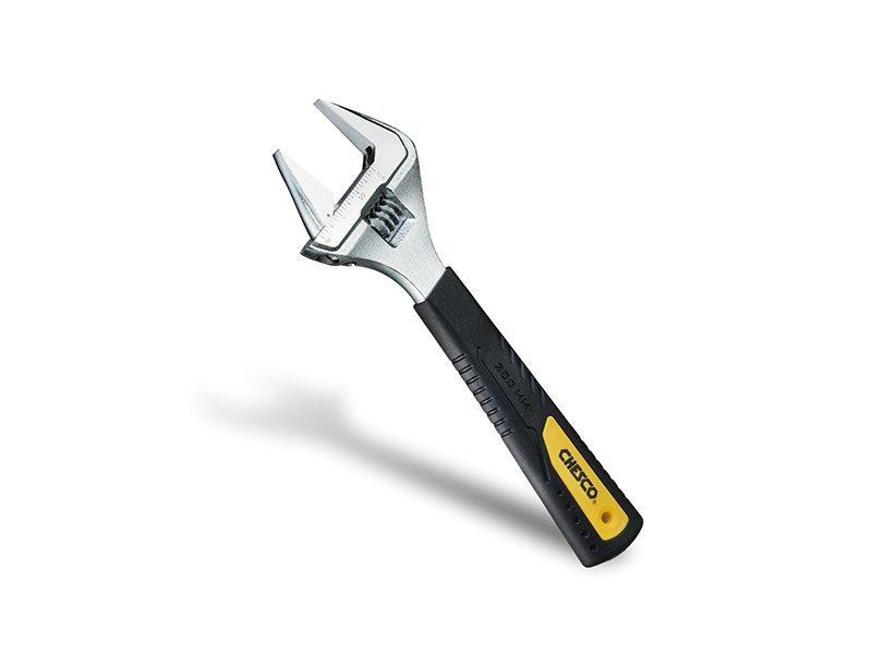 8" Extra-Wide Jaw Adjustable Wrench 