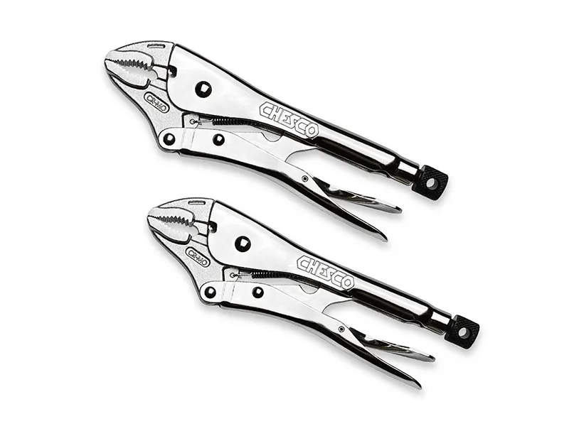 2 Piece 10" Locking Pliers with Wire Cutter