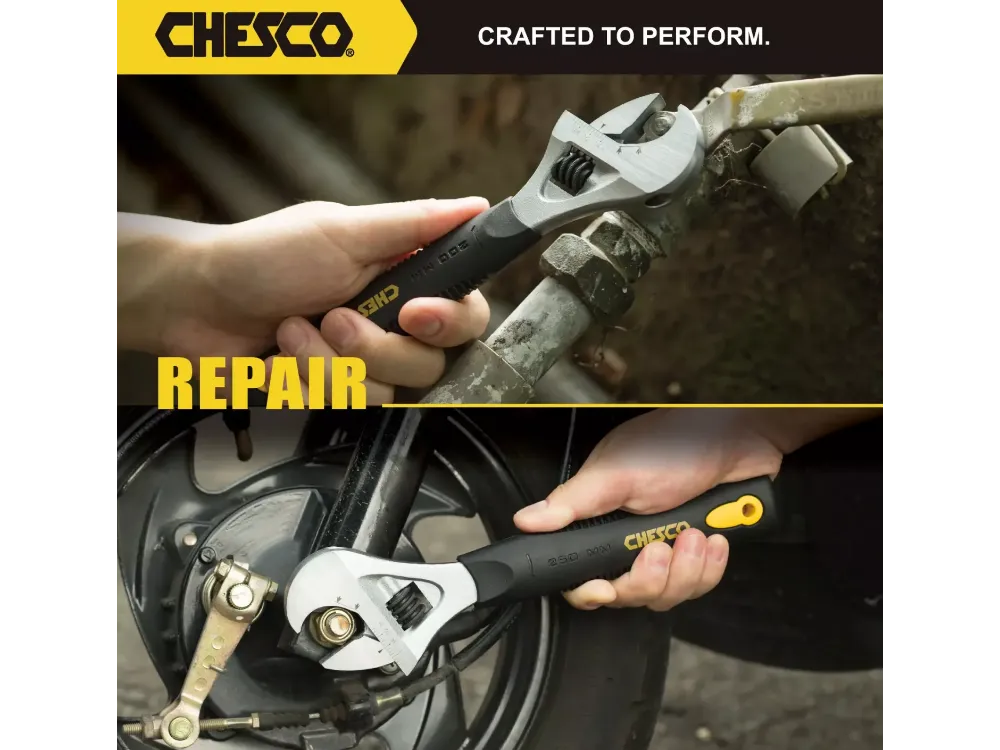 10" Ratcheting Adjustable Wrench